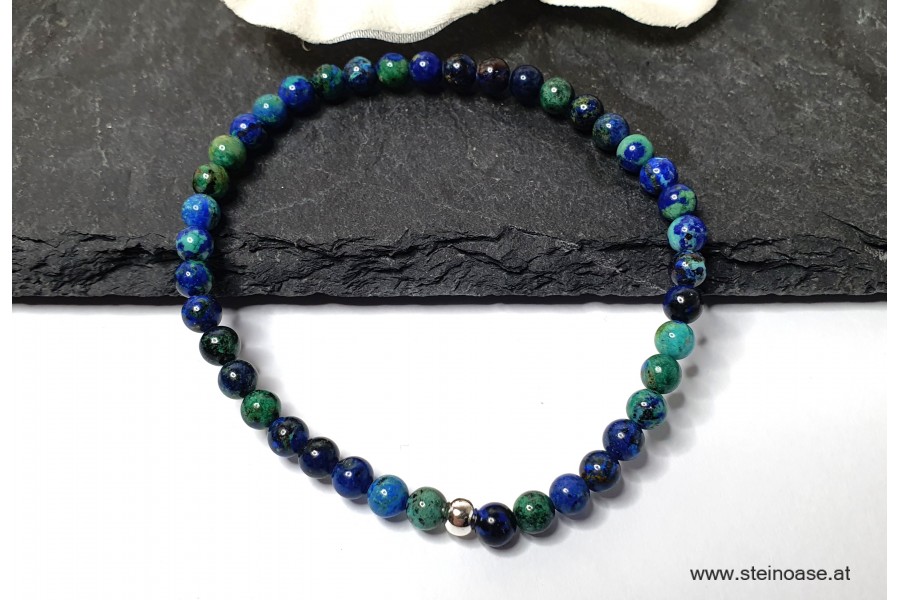 Armband Azurit Malachit 4mm